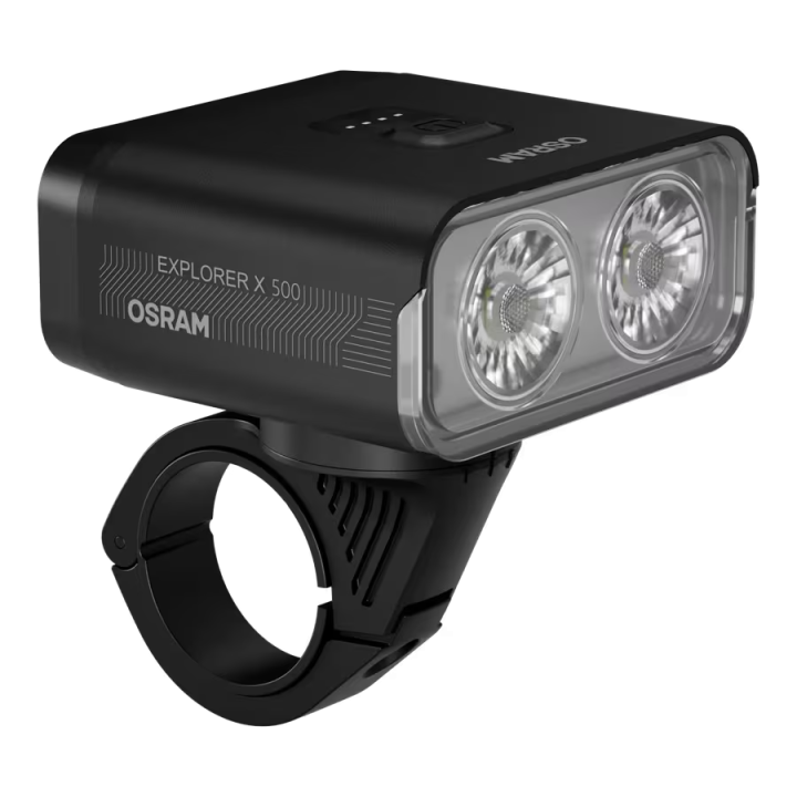 OSRAM LEDsBIKE EXPLORER X 500 SET – zestaw lampek rowerowych LED 500 lm, USB-C, IP54 - ujęcie 3