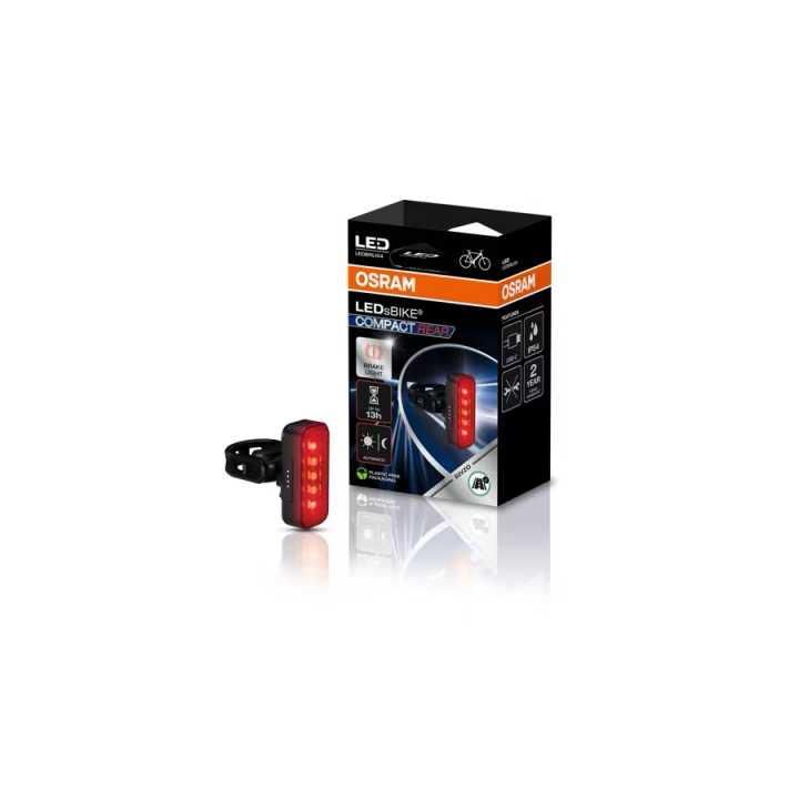 OSRAM LEDsBIKE COMPACT REAR – tylna lampka rowerowa LED z funkcją hamowania - ujęcie 6