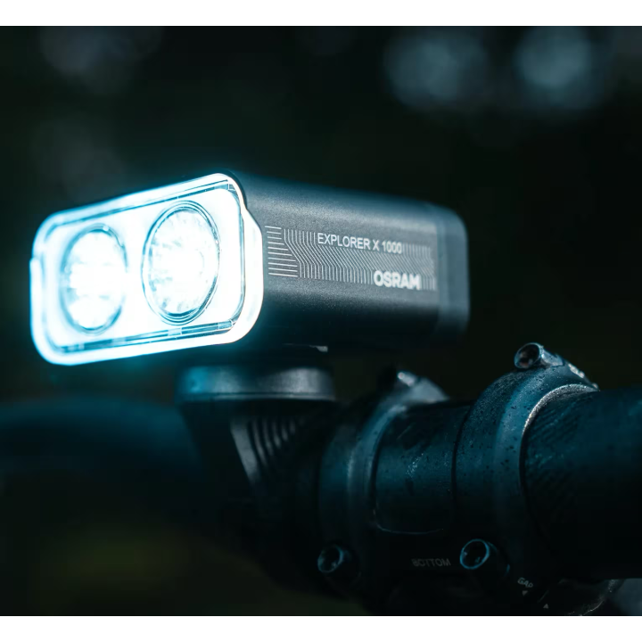 OSRAM LEDsBIKE EXPLORER X 1000 SET – zestaw lamp rowerowych LED, 1 000 lm, USB-C - ujęcie 11