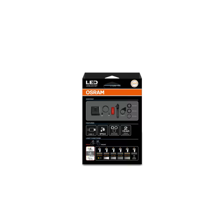 OSRAM LEDsBIKE EXPLORER X 1000 SET – zestaw lamp rowerowych LED, 1 000 lm, USB-C - ujęcie 16