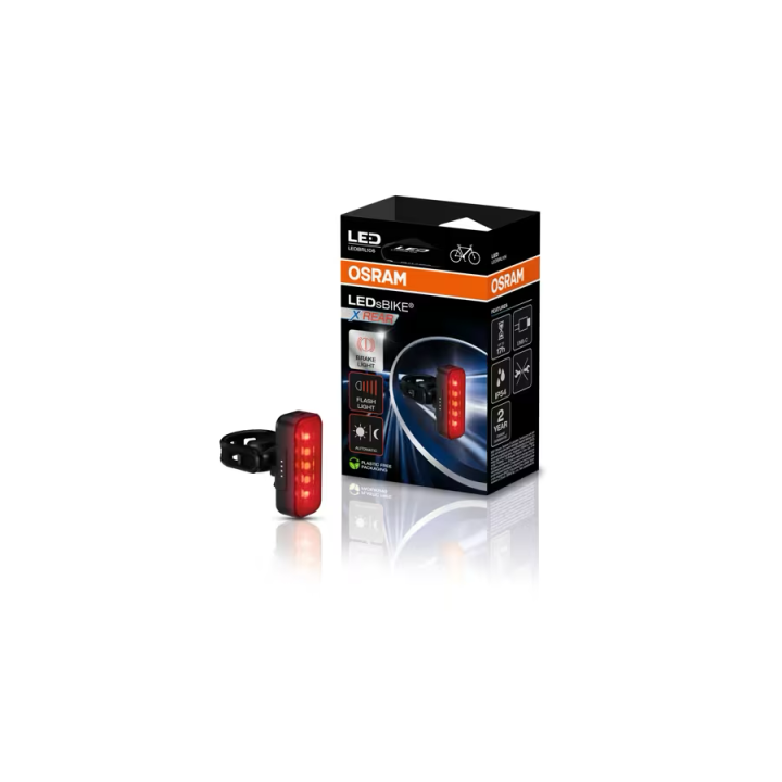 OSRAM LEDsBIKE X REAR – tylna lampka rowerowa LED z czujnikiem hamowania, USB-C, IP54 - ujęcie 3