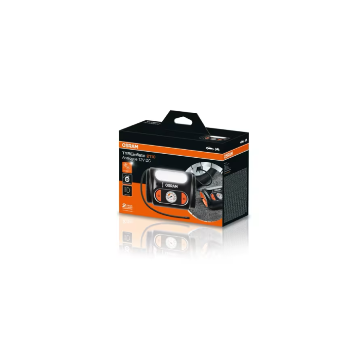 OSRAM TYREinflate 2110 OTI2110 – kompresor do opon 12 V z manometrem analogowym - ujęcie 6