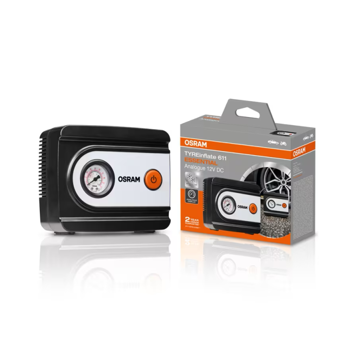 OSRAM TYREinflate 611 ESSENTIAL – kompresor do opon 12 V, 100 PSI - ujęcie 8