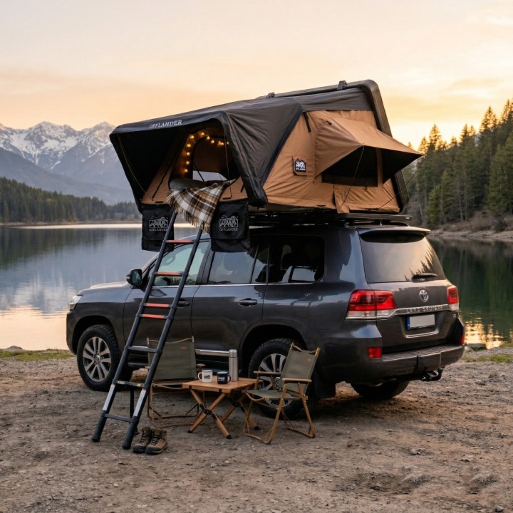 Roof Top Tent Fold 4 Grizzly - Comfortable and Sturdy!