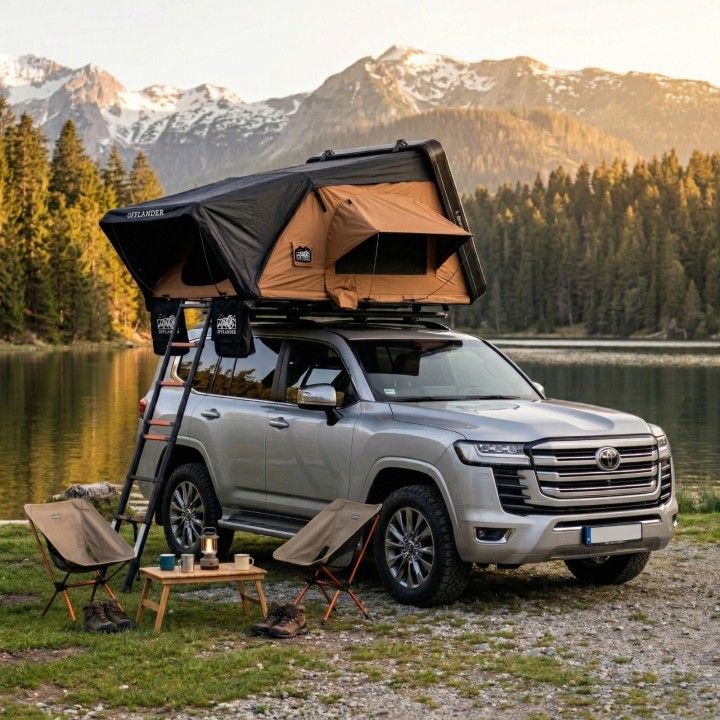 Roof Top Tent Fold 4 Grizzly - Comfortable and Sturdy!