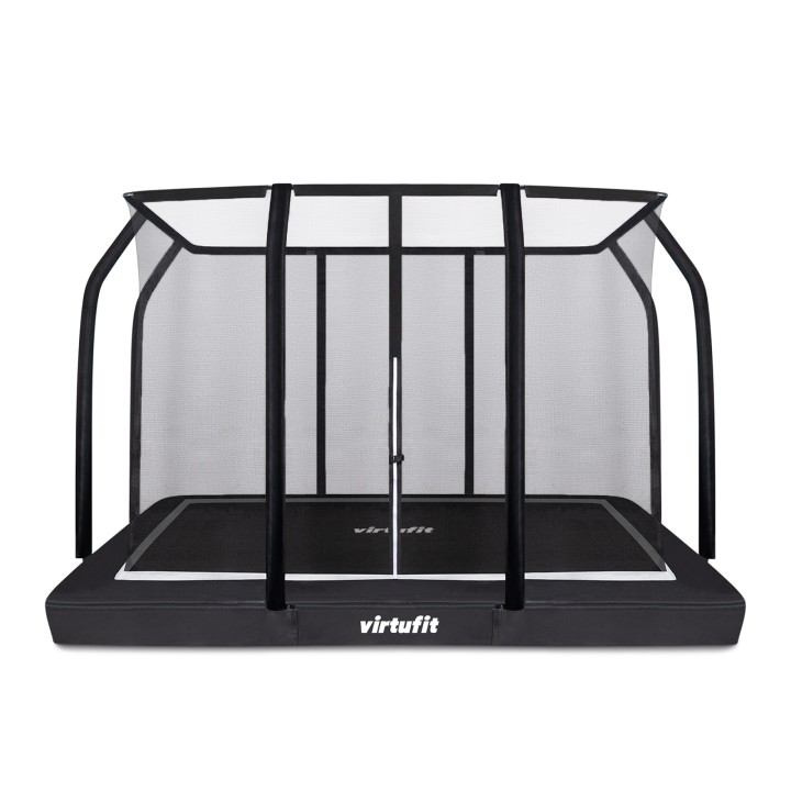 VIRTUFIT TRAMPOLINA OGRODOWA DO WKOPANIA 213 x 305 CM Z SIATKĄ