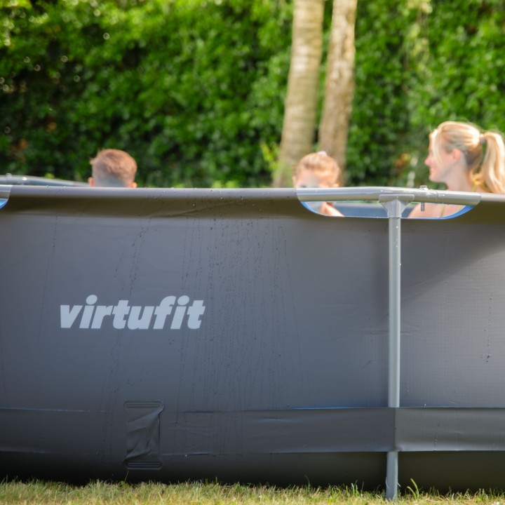 VIRTUFIT OKRĄGŁY BASEN 305 CM Z POMPĄ FILTRUJĄCĄ ANTRACYTOWY