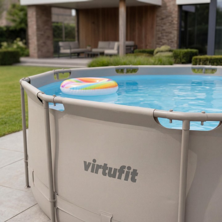 VIRTUFIT OKRĄGŁY BASEN 366 CM Z POMPĄ FILTRUJĄCĄ BEŻOWY