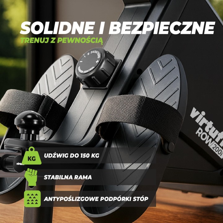 VIRTUFIT WIOŚLARZ ROW200i