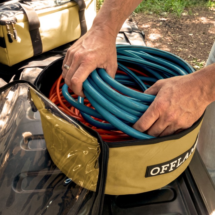 OFFLANDER TORBA OKRĄGŁA ZAMYKANA Z PRZEZROCZYSTĄ GÓRĄ PVC 24 L