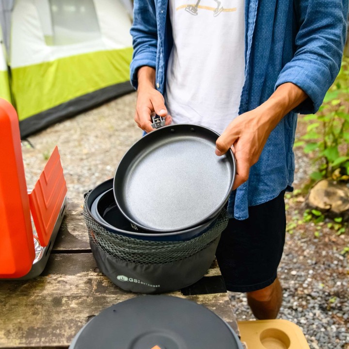 GSI Outdoors Bugaboo Ceramic Base Camper – zestaw garnków