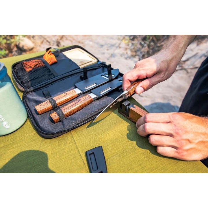 GSI Outdoors RAKAU – zestaw 3 noży turystycznych