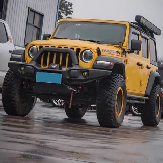 Zderzak stalowy Jeep Wrangler JL / Gladiator AEV Style z płytą pod wyciągarkę - ujęcie 2