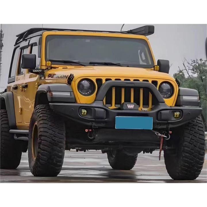Zderzak stalowy Jeep Wrangler JL / Gladiator AEV Style z płytą pod wyciągarkę - ujęcie 4
