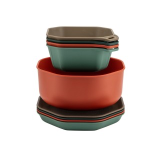 Gerber ComplEAT Tableware Set – zestaw naczyń turystycznych 9 el. dla 4 osób