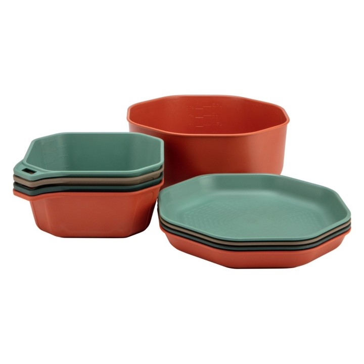 Gerber ComplEAT Tableware Set – zestaw naczyń turystycznych 9 el. dla 4 osób - ujęcie 6
