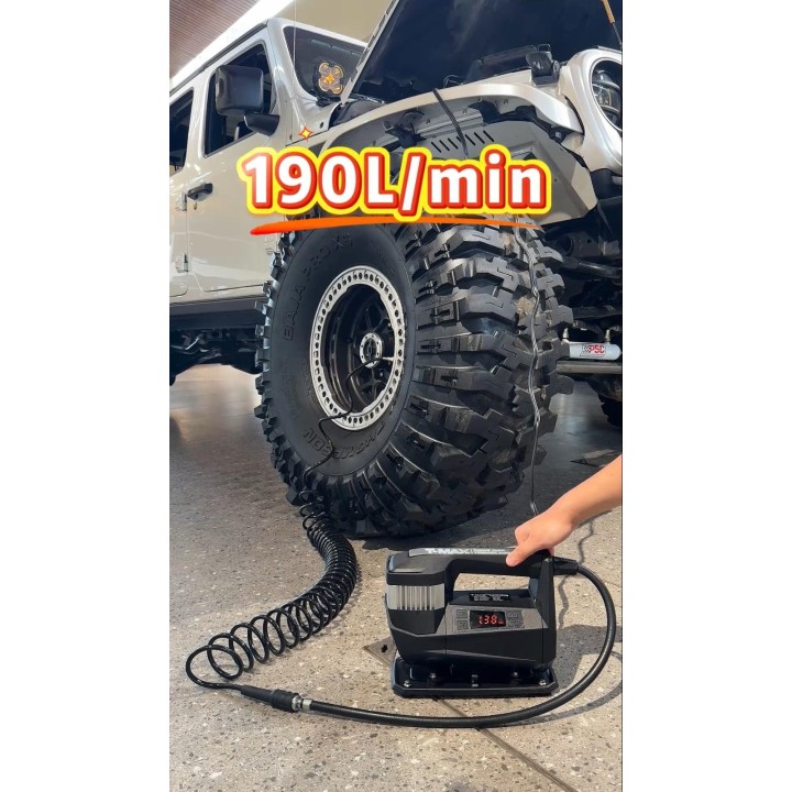 T-MAX Storm Pump – kompresor samochodowy 12 V, 190 l/min, 150 PSI - ujęcie 9