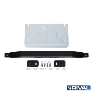 RIVAL 2333.1887.2 – aluminiowa osłona skrzyni rozdzielczej 4 mm, Ranger/Raptor/Everest 2022+, Amarok 2023+