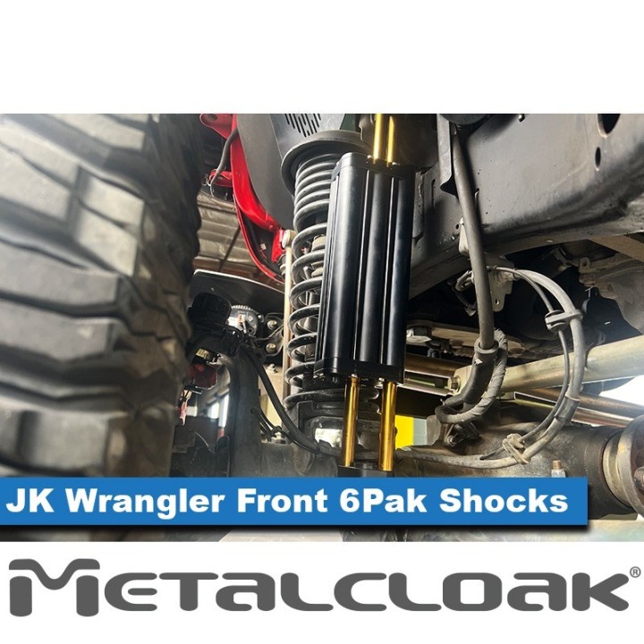 MetalCloak 6Pak BLACK – przednie amortyzatory 5,5″ lift, Wrangler JK - ujęcie 4