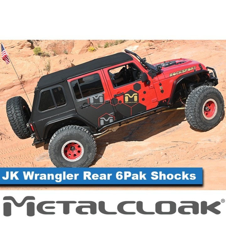 MetalCloak 6Pak BLACK – tylne amortyzatory 5,5″ lift, Wrangler JK - ujęcie 2