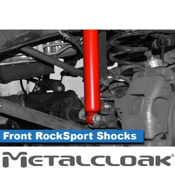 MetalCloak RockSport RED Long(er) – przednie amortyzatory, Wrangler JK - ujęcie 3