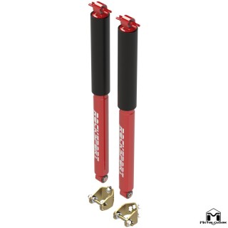MetalCloak RockSport RED Long(er) – tylne amortyzatory z relokacją, JK