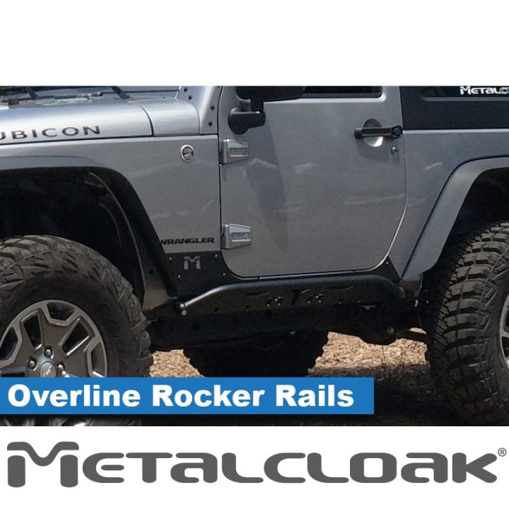 Progi rurowe rock slidery Overline Jeep Wrangler JK 2-drzwiowy MetalCloak - ujęcie 2