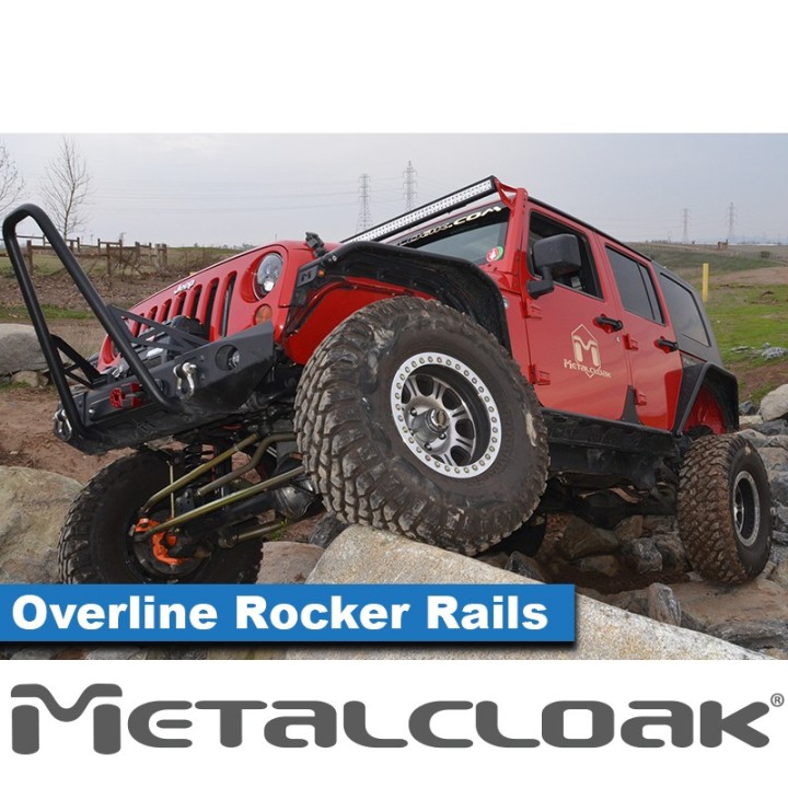 Progi rurowe rock slidery Overline Jeep Wrangler JK Unlimited 4-drzwiowy MetalCloak - ujęcie 5
