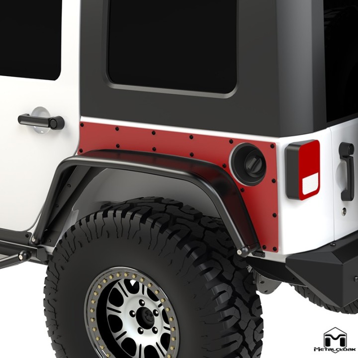 Extended ExoSkin plyty tylnego naroznika Jeep Wrangler JK Unlimited 4-drzwiowy MetalCloak