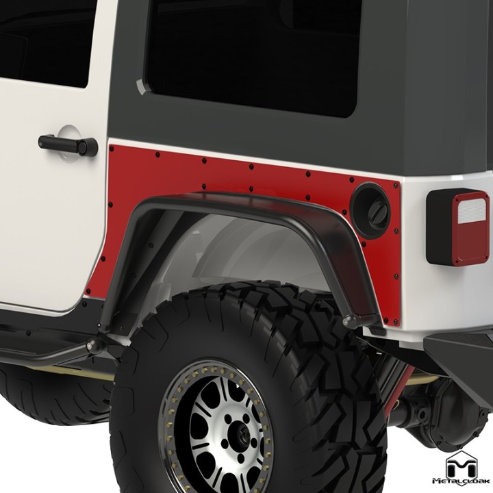 Extended ExoSkin plyty tylnego naroznika Jeep Wrangler JK 2-drzwiowy MetalCloak