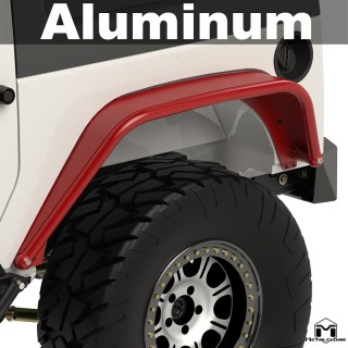 Nadkola rurowe tylne Overland aluminiowe JK MetalCloak 3400-AL | Szekla4x4