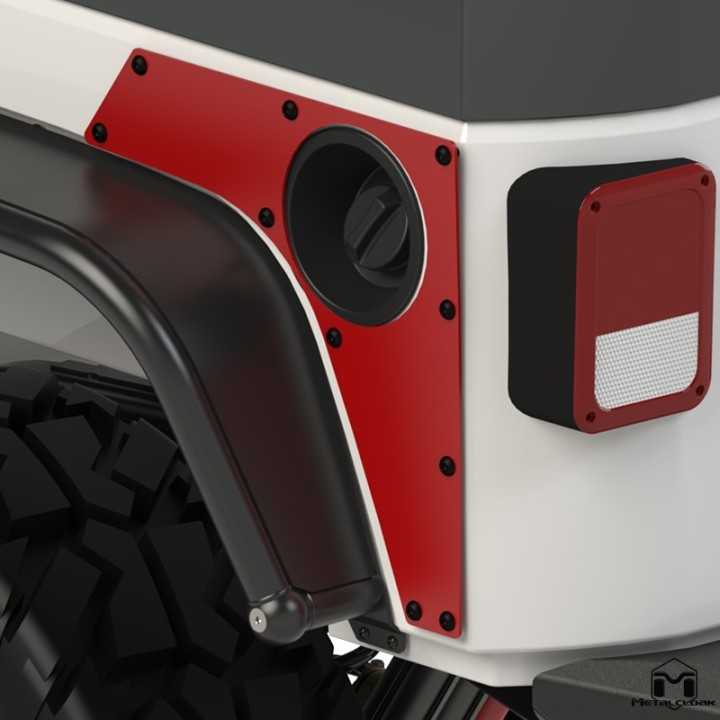 Tylne plyty ExoSkin Jeep Wrangler JK Unlimited 4-drzwiowy MetalCloak
