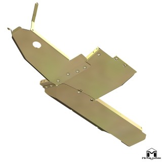 UnderCloak zintegrowany system oslon podwozia gold zinc Jeep Wrangler JK Unlimited 4-drzwiowy MetalCloak