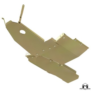 UnderCloak zintegrowany system oslon podwozia gold zinc Jeep Wrangler JK 2-drzwiowy MetalCloak