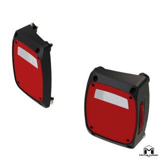 Lampy tylne LED Lo-Profile obudowa formowana ASA Jeep Wrangler JK MetalCloak