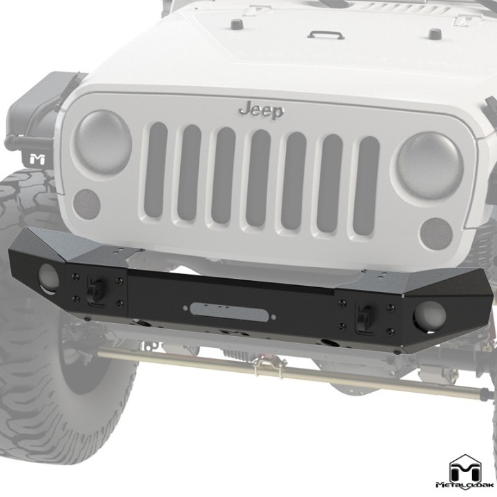 Zderzak przedni Frame-Built nr 1400 pod wyciagarke stal czarny proszek Jeep Wrangler JK MetalCloak