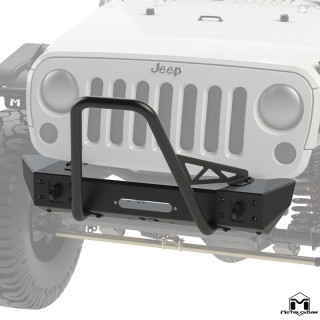 Zderzak przedni Frame-Built nr 1202 pod wyciagarke stal czarny proszek Jeep Wrangler JK MetalCloak