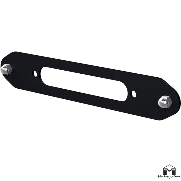 Wspornik prowadnicy rolkowej fairlead mocowanie centralne stal 3/16 cala Jeep Wrangler JK JL Gladiator JT MetalCloak