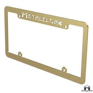 MetalCloak 9100 - stalowa ramka tablicy rejestracyjnej gold zinc | Szekla4x4