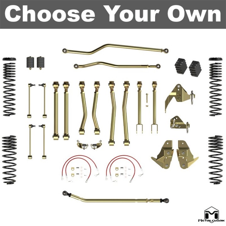 Zestaw zawieszenia 4,5" Game-Changer Duroflex True Dual Rate Jeep Wrangler JK MetalCloak