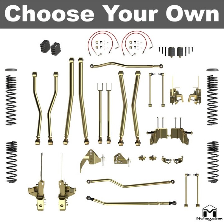 MetalCloak A1645 - zestaw long arm 4,5" 4-Link Long Arm JK | Szekla4x4