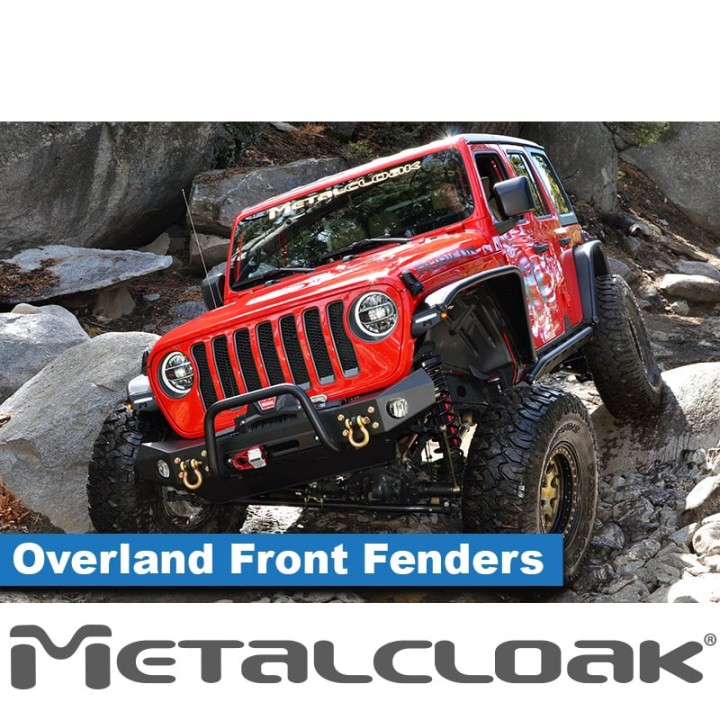Nadkola rurowe przednie Overland, stal, JL/JT METALCLOAK - ujęcie 3