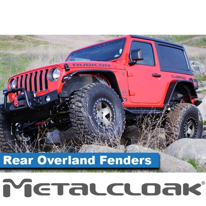 Nadkola rurowe tylne Overland, stal, JL Wrangler METALCLOAK - ujęcie 3