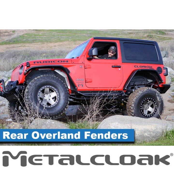 Nadkola rurowe tylne Overland, stal, JL Wrangler METALCLOAK - ujęcie 5