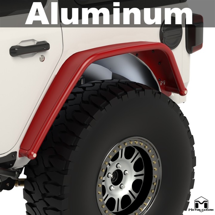 Nadkola rurowe tylne Overland, ALUMINIUM, JL Wrangler METALCLOAK - ujęcie 4