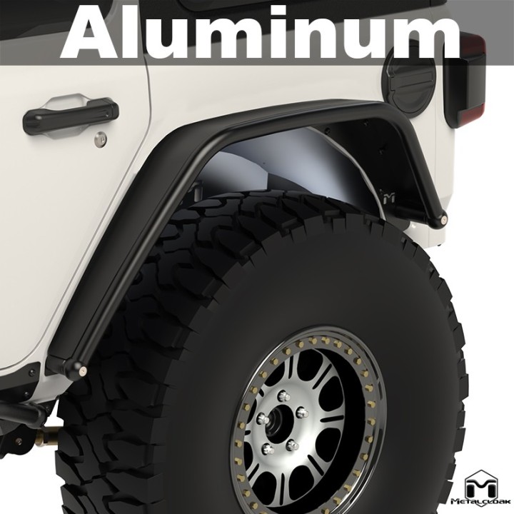 Nadkola rurowe tylne Overland, ALUMINIUM, JL Wrangler METALCLOAK - ujęcie 5