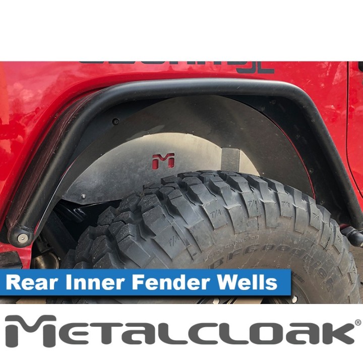 Aluminiowe nadkola wewnetrzne tylne, komplet, JL Wrangler METALCLOAK - ujęcie 3
