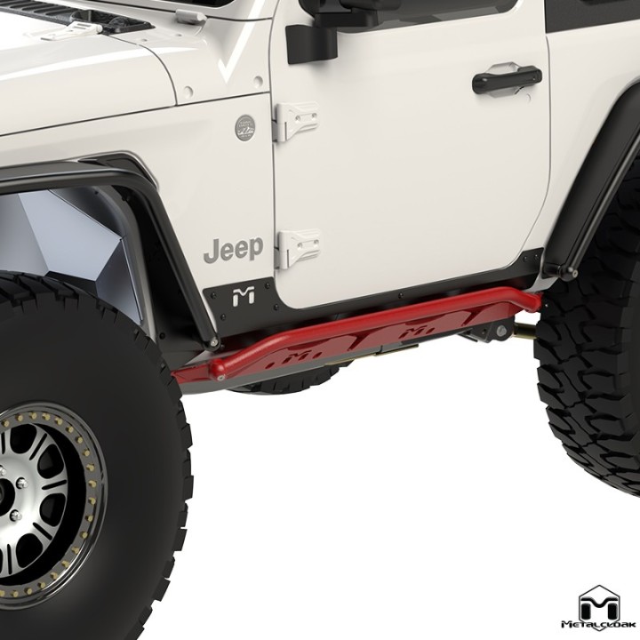 Progi rurowe Overline, para, JL 2D METALCLOAK