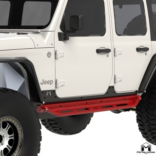 Komplet baza progowa + stopnie Flip Step Overland, JL 4D METALCLOAK