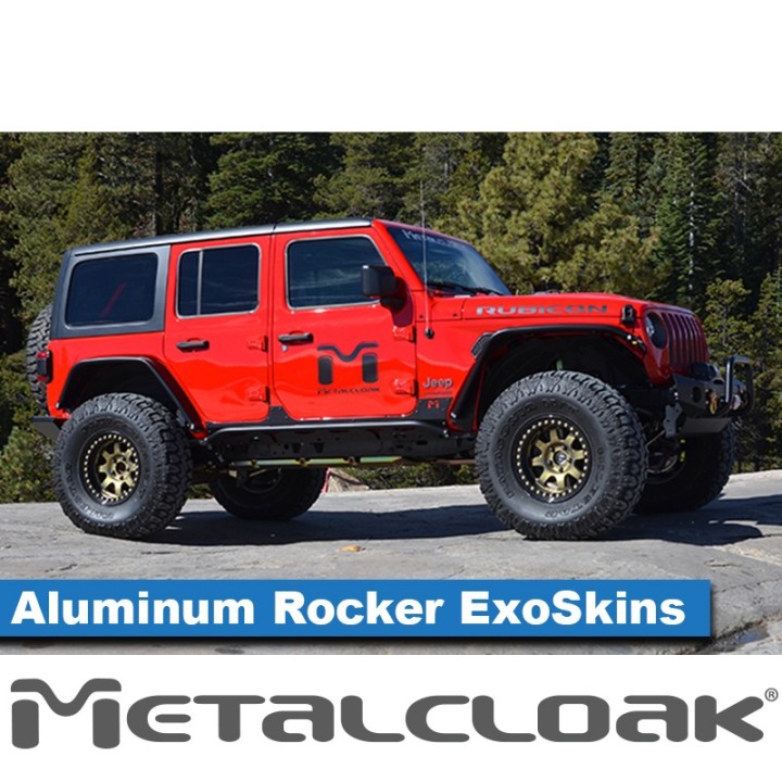 Nakladki progowe ExoSkin aluminiowe, para, JL 4D METALCLOAK - ujęcie 2